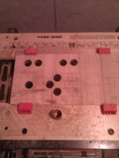 Control Panel with about half of the buttons drilled out