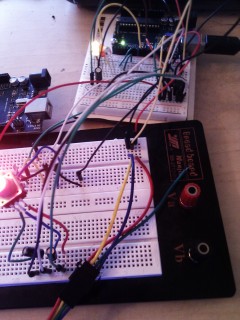 Testing the ATTiny with a rotary encoding button